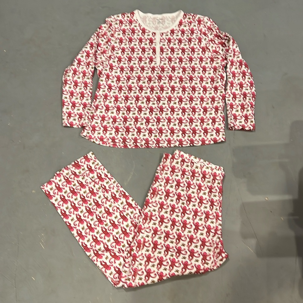 Roller Rabbit perfect condition pink monkey pajamas pj’s size XL